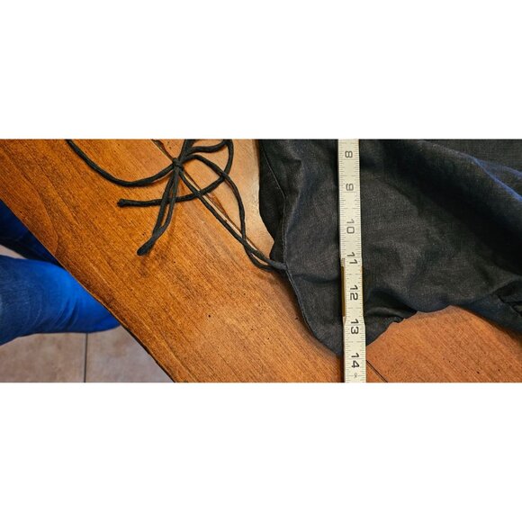 H & M Linen Top Size Small Black Stretchy back - Picture 5 of 8